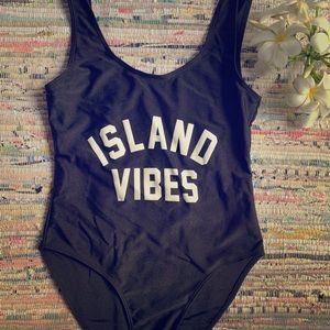 Island Vibes classic one piece swimsuit